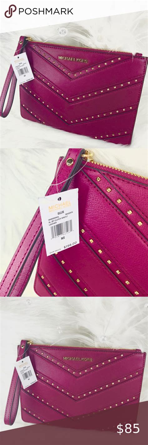 michael michael kors magenta clutch|Michael Kors clutch outlet.